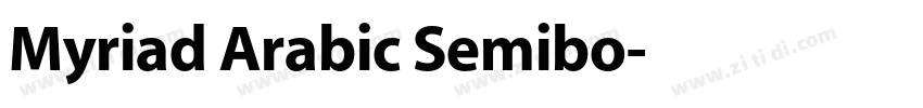 Myriad Arabic Semibo字体转换